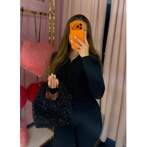 Сумка Diamanté Shine Slouchy Mini Bag