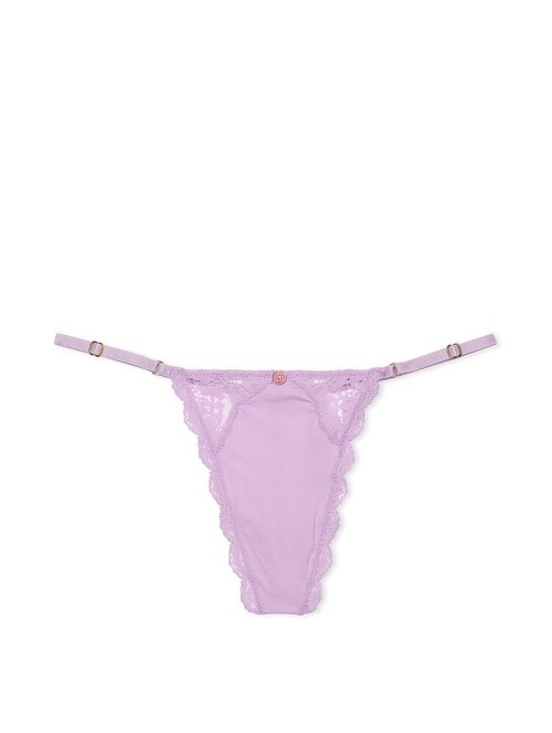 Трусики Lace Trim String Knickers Lilac