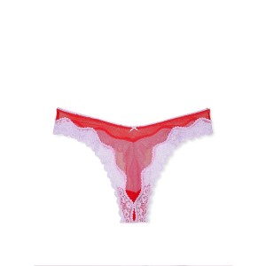 Трусики Tease High-Leg Scoop Thong Panty Red