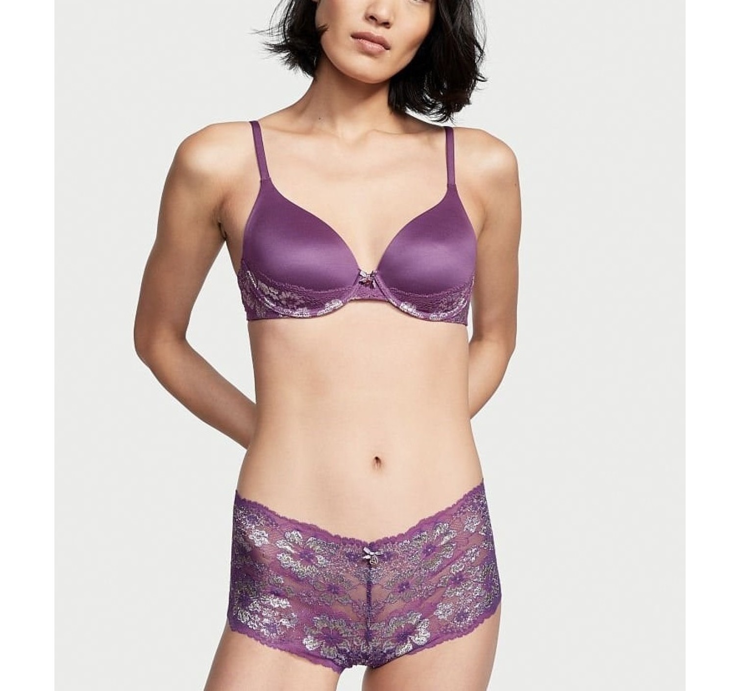 Трусики Lace Shortie Panty Mulberry Shimmer