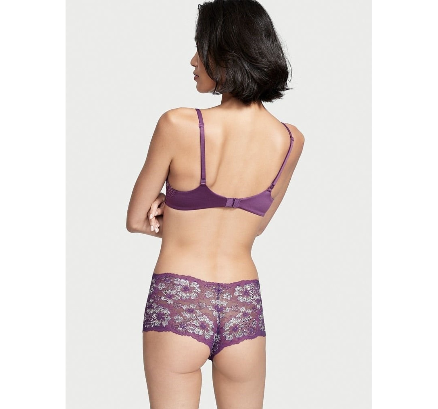 Трусики Lace Shortie Panty Mulberry Shimmer