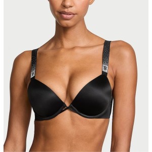 Бюстгальтер Push Up Scattered Shine Strap Bra Black