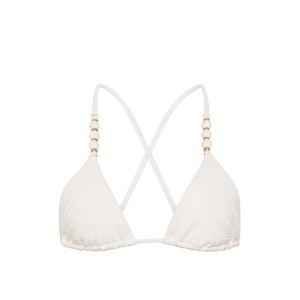 Купальник Beach Beads Triangle Bikini Brazilian Set Coconut White