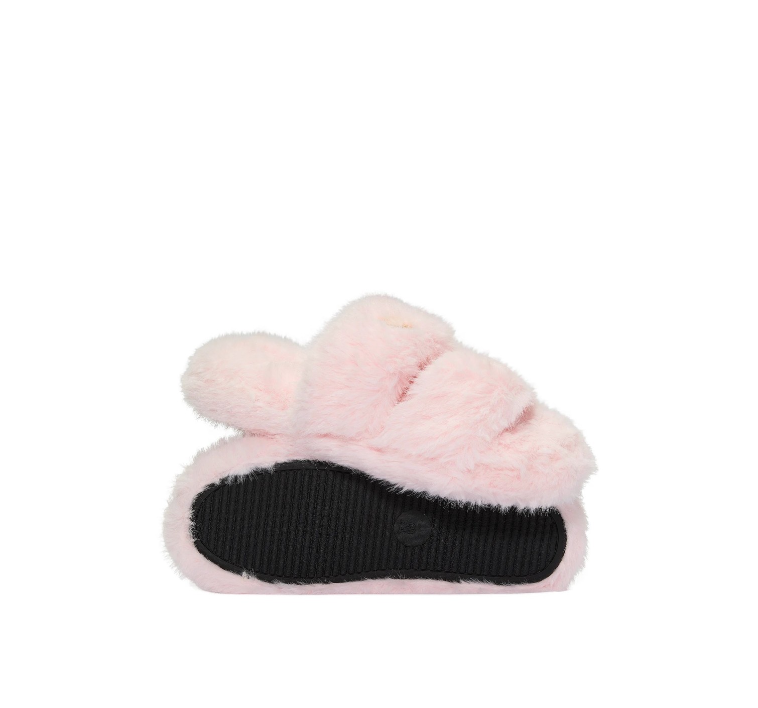 Домашние тапки Luxe Plush Double Strap Slippers Angel Pink