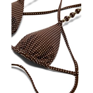 Купальник Beach Beads Triangle Bikini Brazilian Set Ganache
