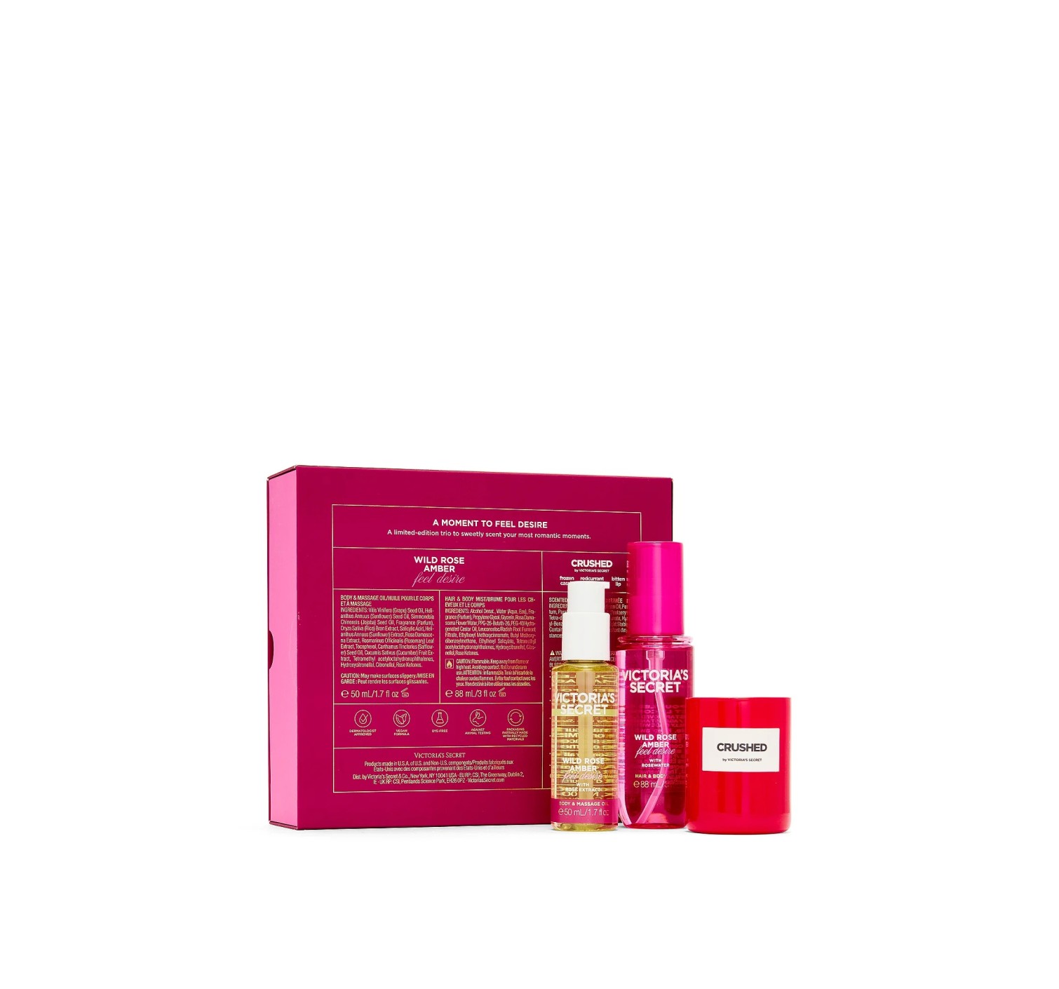Подарочный набор 3-Piece Wild Rose Amber Gift Set