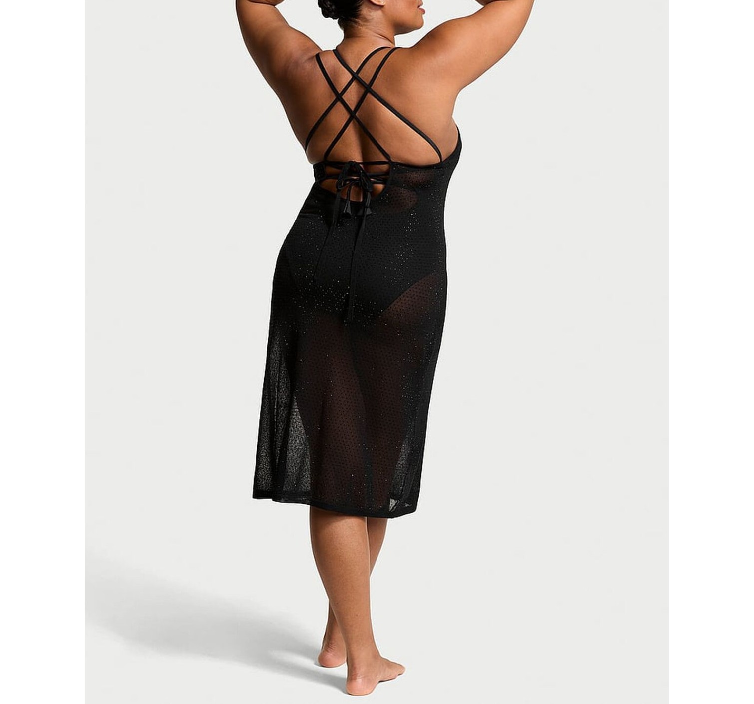 Пляжна туніка Beachwear Shine Knit Cover-Up Midi Dress