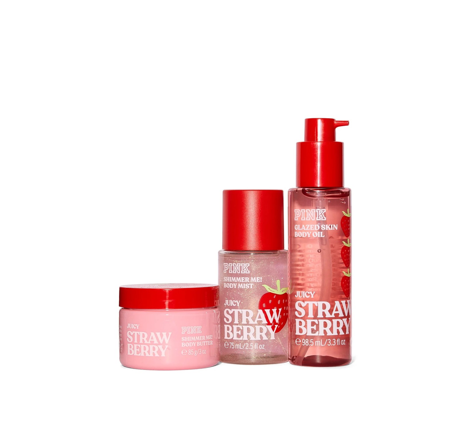 Набор Let's Glow Away Shimmer Travel Set Strawberry