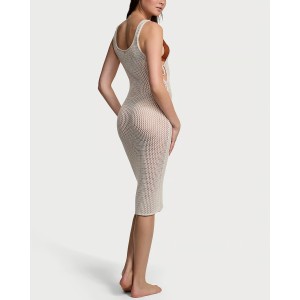 Пляжна туніка Beachwear Crochet Midi Dress