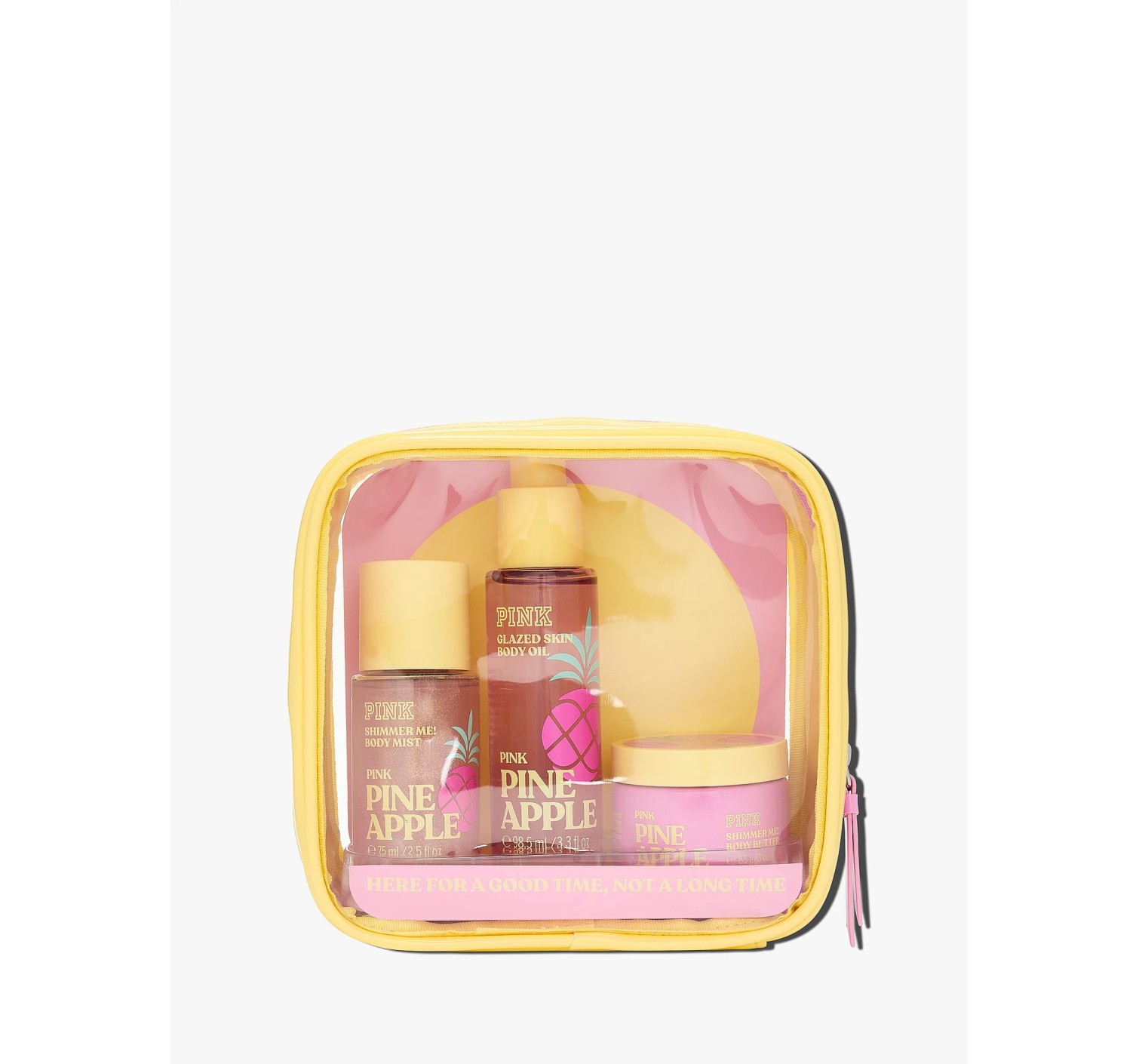 Набор Let's Glow Away Shimmer Travel Set Pineapple