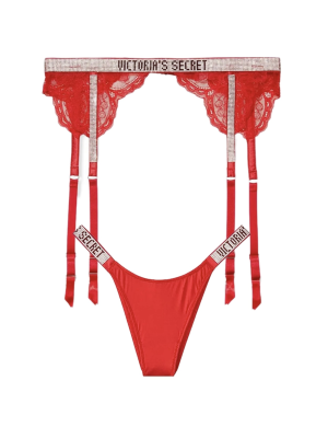 Набір трусики та пояс Shine Strap Garter Belt Set