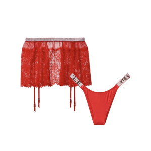 Набор трусики и пояс Shine Strap Garter Belt Set