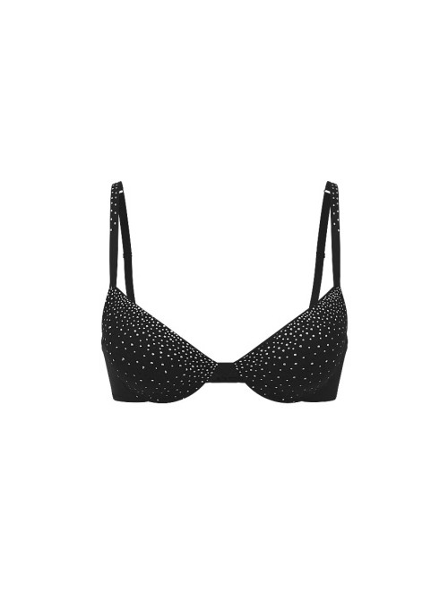 Бюстгальтер Sparkle Crystal Shine Strap Lightly Lined Plunge Demi Bra