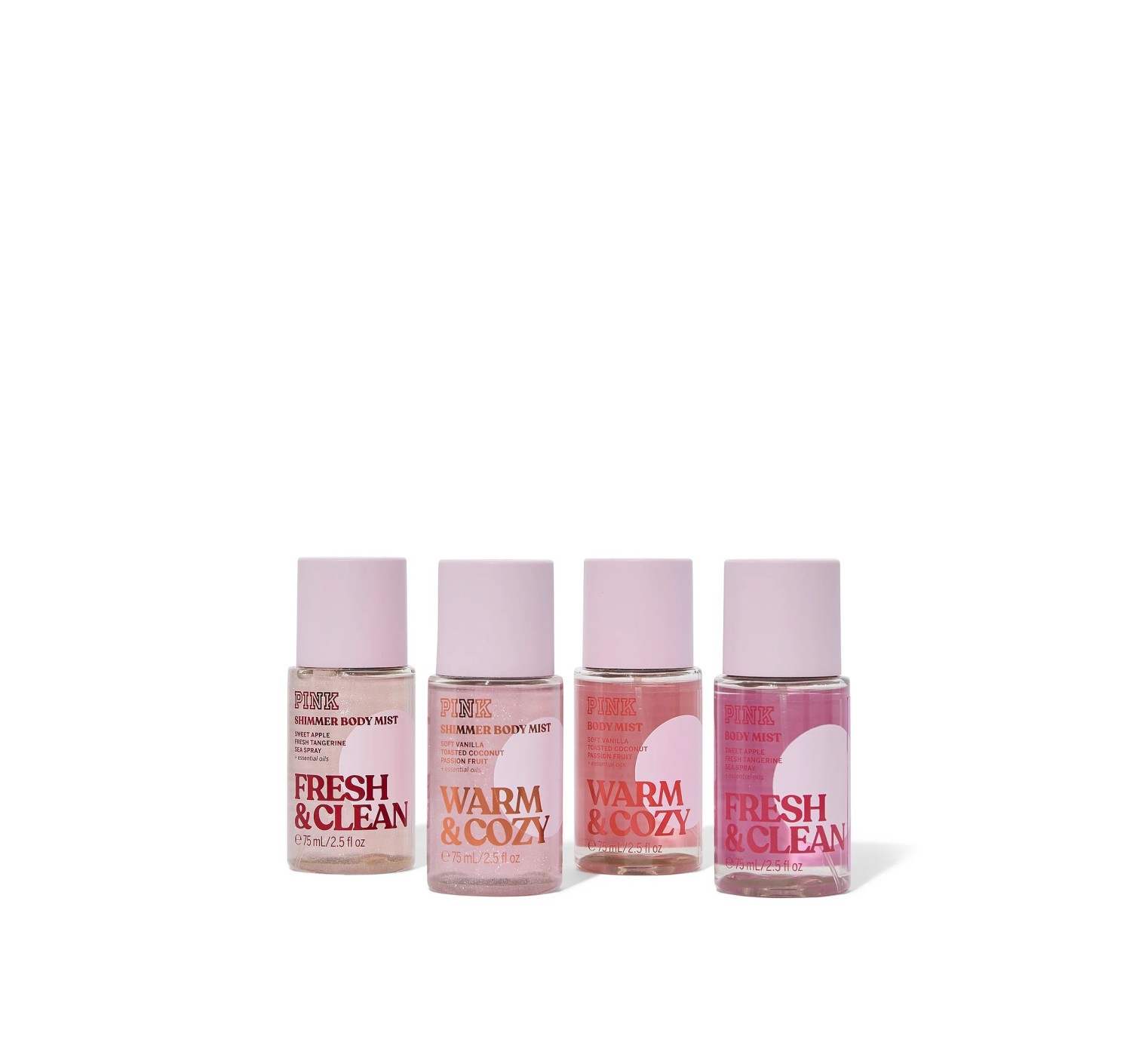 Набір спреїв 4-Piece Exclusive Shimmer Mist Gift Set