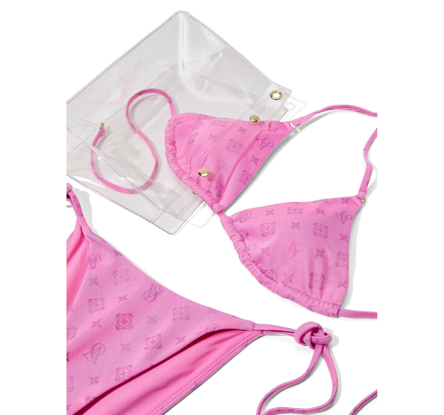 Купальник The BagKINI String Bikini Set Pink Sugar Shimmer