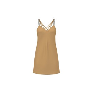 Пеньюар Gradient Shine Strap Satin Slip Dress Palomino Gold