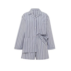 Піжама Heritage Cotton Long-Sleeve Short Pajama Set Bue