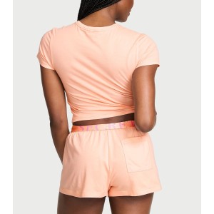 Піжама 100% Cotton Short Pajama Set Pink Gin