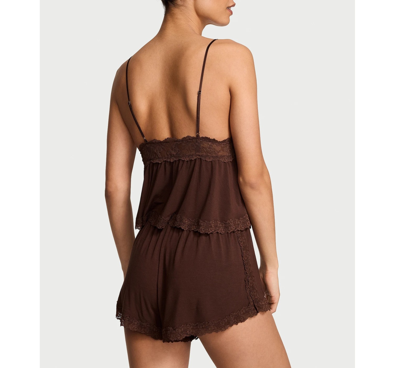 Пижама SoSoft Modal Lace-Trim Cami & Shorts Set Ganache