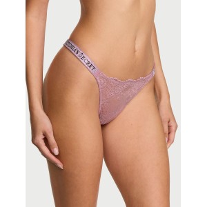 Трусики Shine Strap Lace Thong Panty Dusk Rose