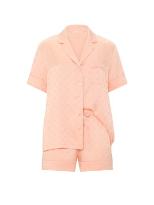 Піжама Signature Satin Short Pajama Set Pink Gin
