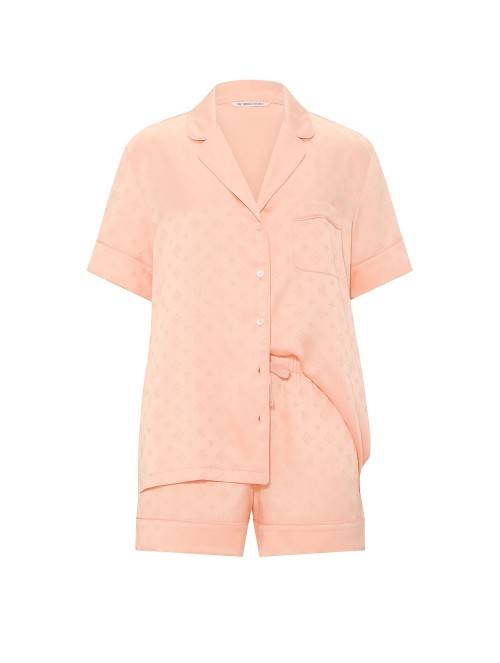 Піжама Signature Satin Short Pajama Set Pink Gin