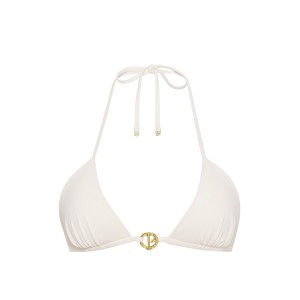 Купальник Archives Toggle Push-Up Triangle Top Bikini Bottom Coconut White