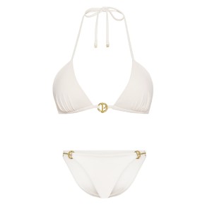 Купальник Archives Toggle Push-Up Triangle Top Bikini Bottom Coconut White