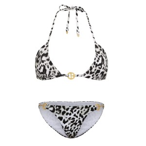 Купальник Archives Toggle Push-Up Triangle Top Bikini Bottom Snow Leopard