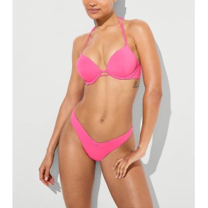 Купальник Bombshell Add-2-Cups Push-Up Top Cinched Thong Bikini Bottom Bombshell Pink