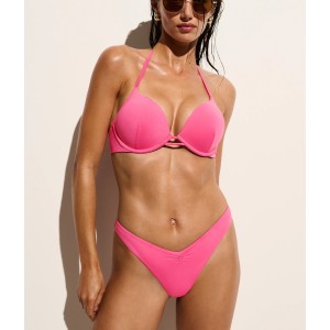Купальник Bombshell Add-2-Cups Push-Up Top Cinched Thong Bikini Bottom Bombshell Pink
