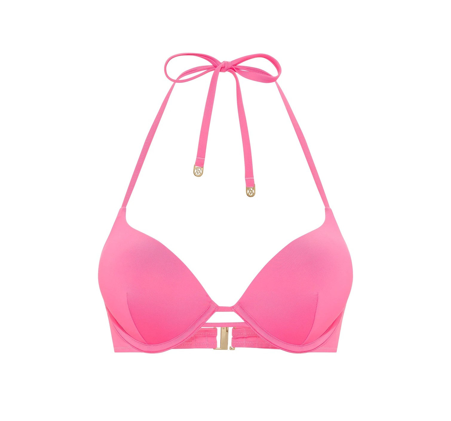 Купальник Bombshell Add-2-Cups Push-Up Top Cinched Thong Bikini Bottom Bombshell Pink