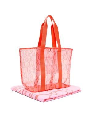 Набор сумка+полотенце Beach Towel Tote Set Coral Victoria Logos