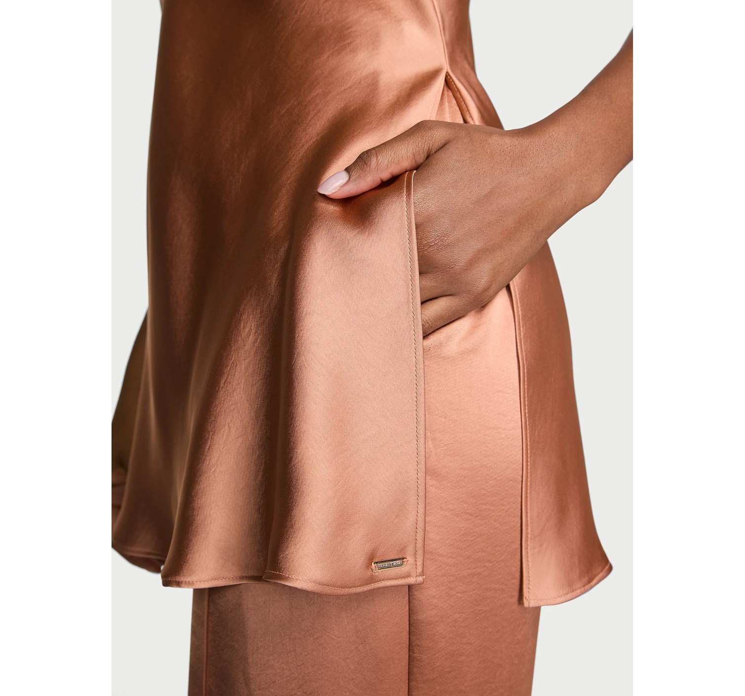 Піжама Luxe Satin Tunic Cami & Pant Set Desert Blush