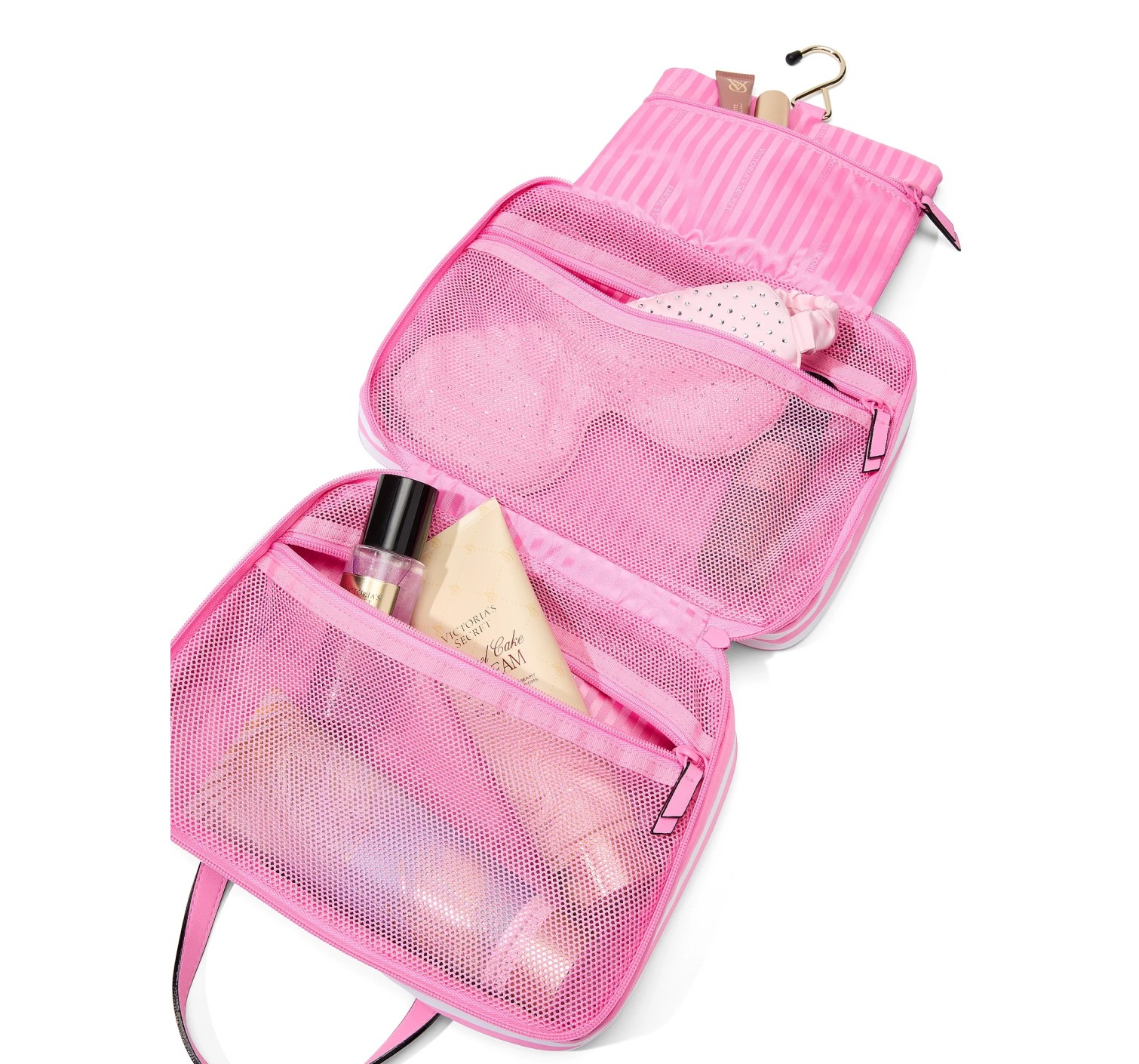 Косметичка Travel Hanging Toiletry Bag Pink Stripe