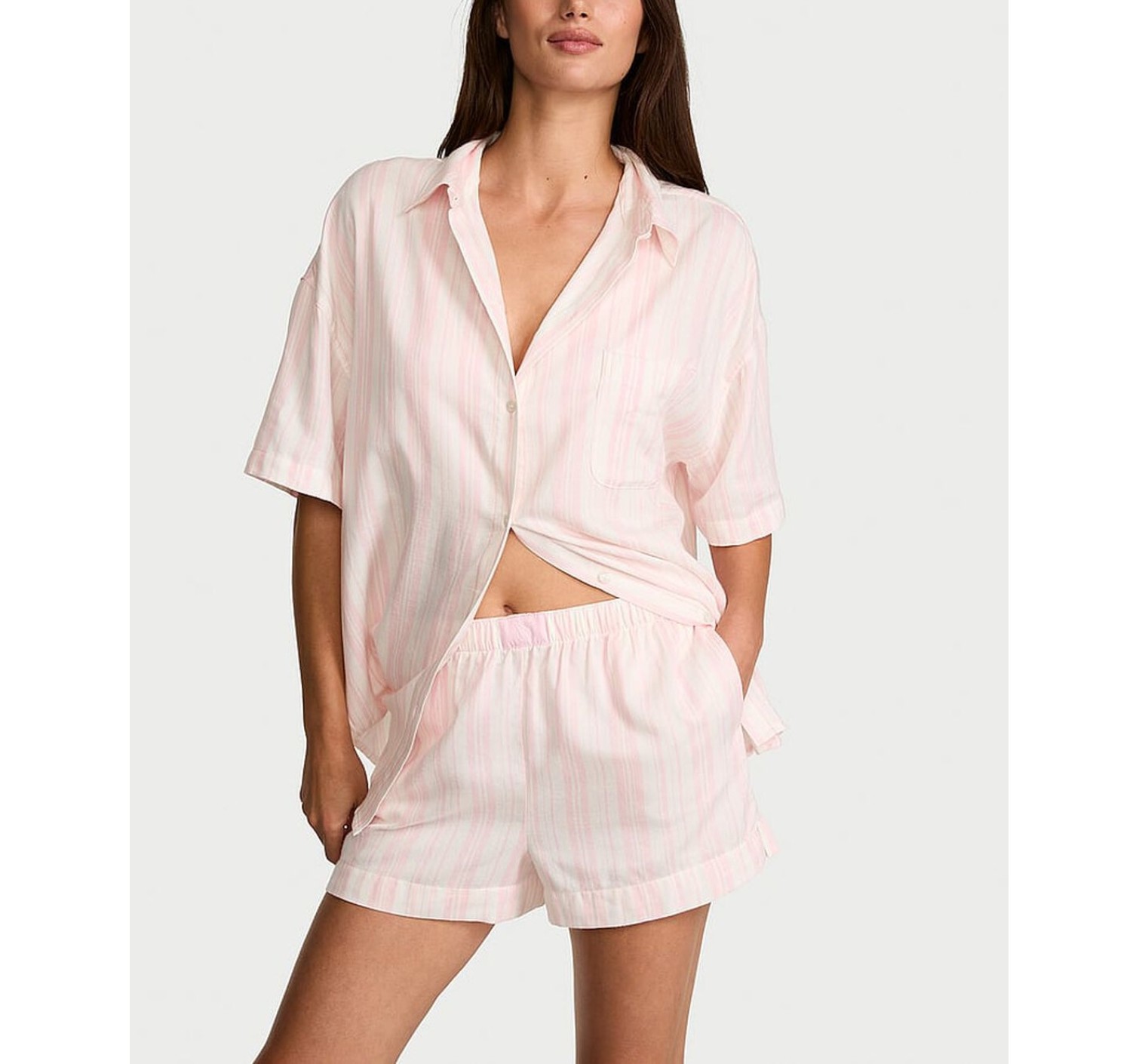 Пижама Modal-Cotton Short Pajama Set Pretty Blossom Stripes