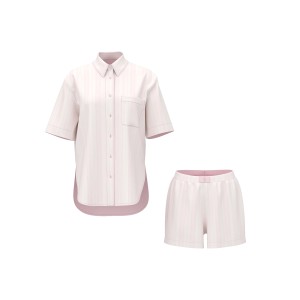 Пижама Modal-Cotton Short Pajama Set Pretty Blossom Stripes