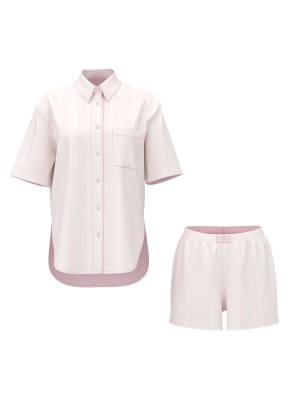 Пижама Modal-Cotton Short Pajama Set Pretty Blossom Stripes