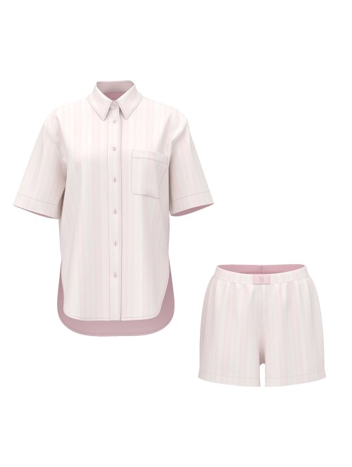Піжама Modal-Cotton Short Pajama Set Pretty Blossom Stripes