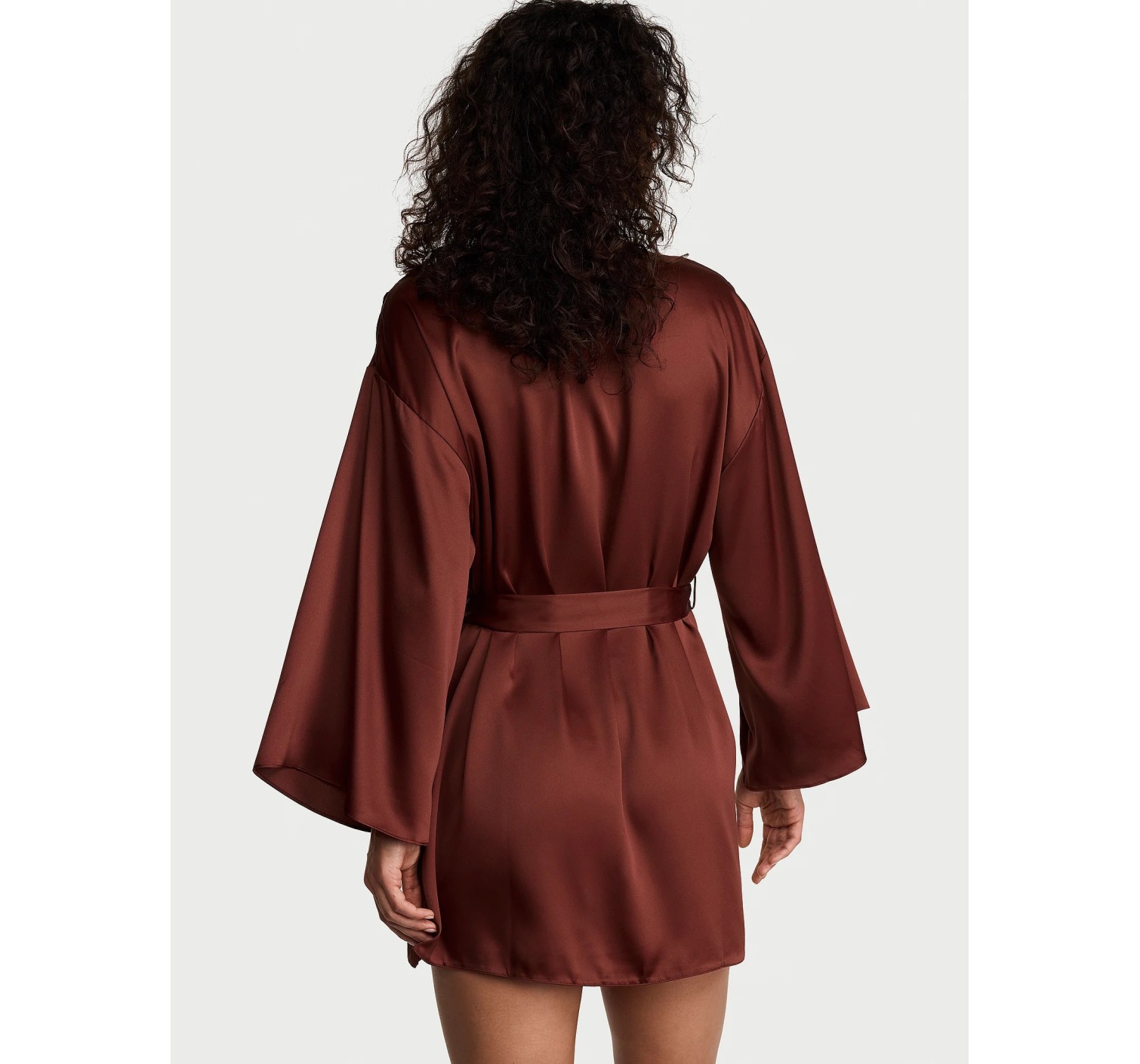 Халат Satin Short Robe Dark Chili