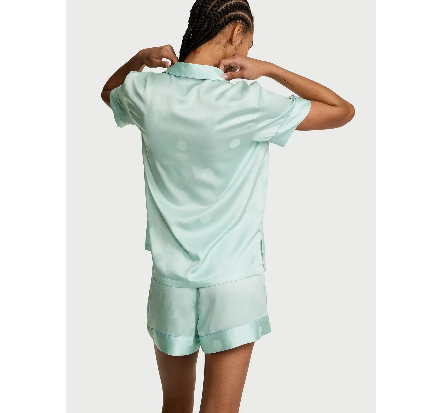 Пижама Signature Satin Short Pajama Set Dot