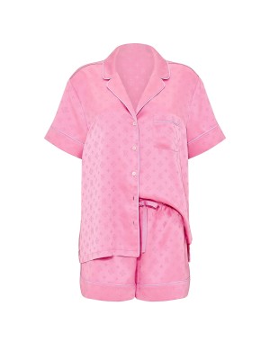 Пижама Signature Satin Short Pajama Set Pink Sugar