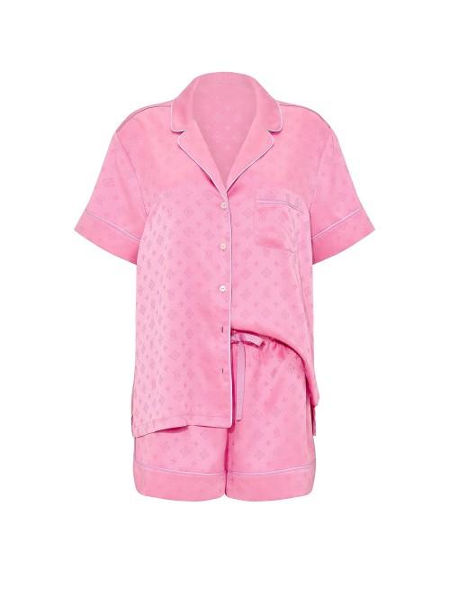 Піжама Signature Satin Short Pajama Set Pink Sugar