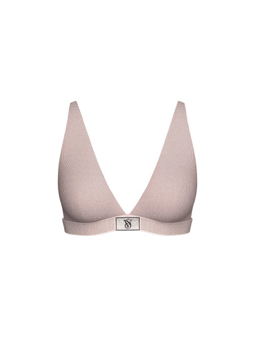 Бюстгальтер-бралет Shine Cotton Wireless Plunge Bralette Angel Pink