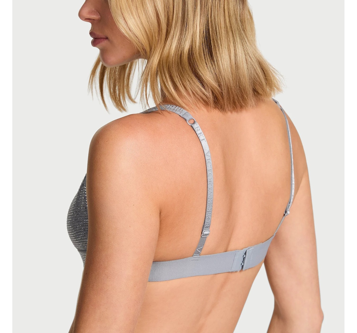 Бюстгальтер-бралет Shine Cotton Wireless Plunge Bralette Darling Grey