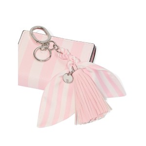 Брелок Tassel Bag Charm Keyring Pink Iconic Stripe