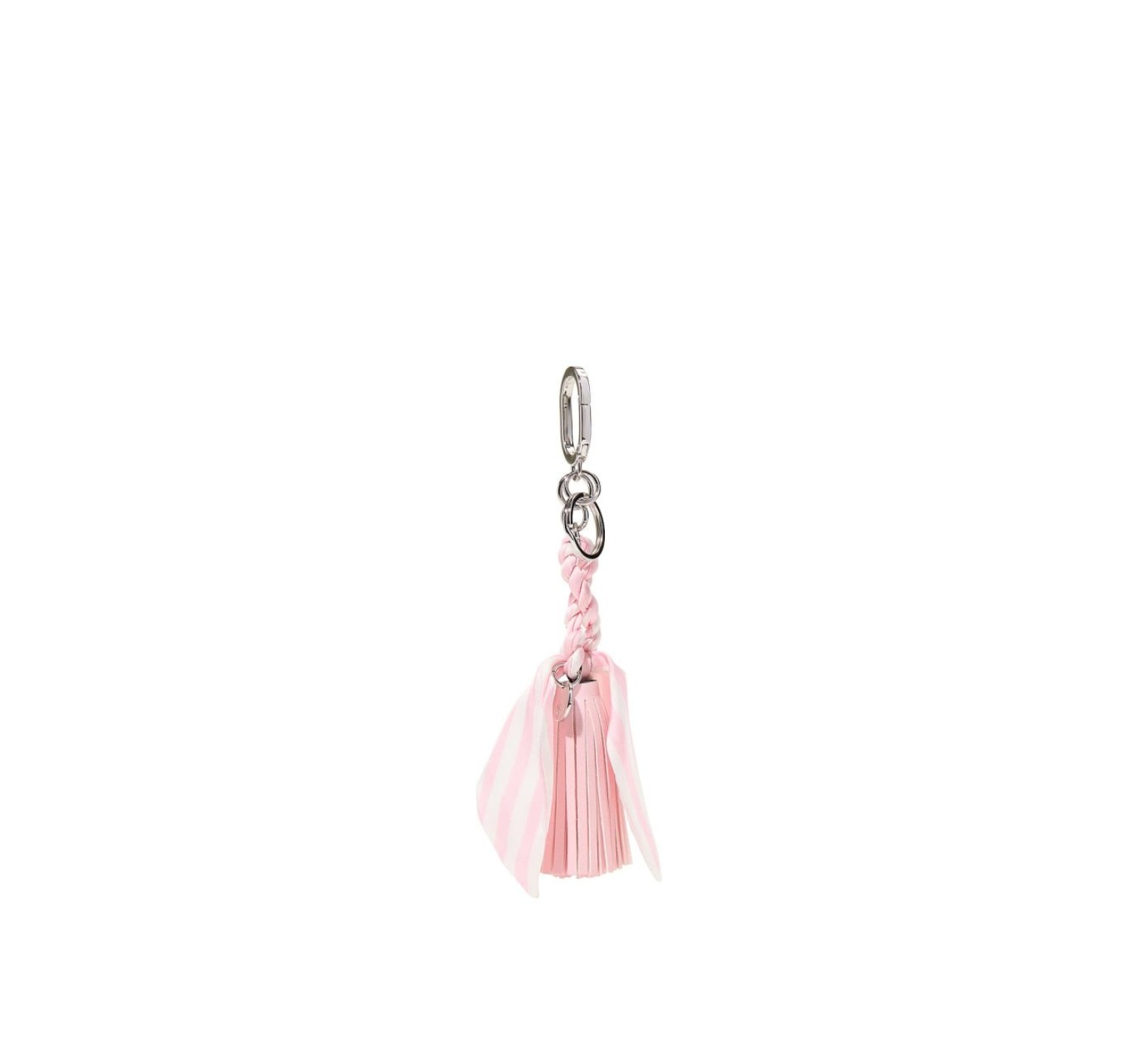 Брелок Tassel Bag Charm Keyring Pink Iconic Stripe