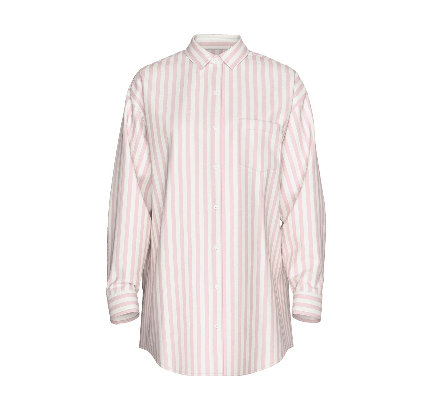 Удлиненная рубашка Heritage Stripe Linen Boyfriend Shirt Dress