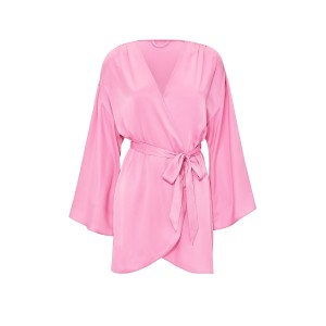 Халат Satin Short Robe Pink Sugar