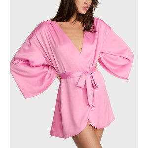 Халат Satin Short Robe Pink Sugar